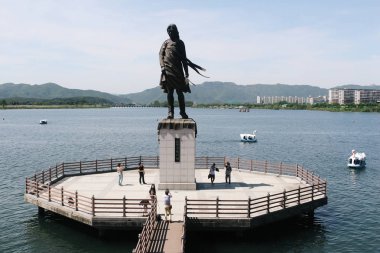 Soyang Nehri kız heykeli Chuncheon, Kore