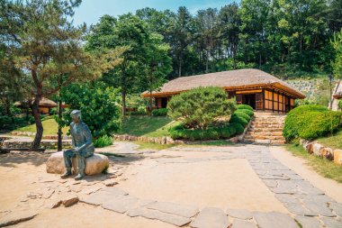 Thatched çatı ev edebi Köyü Kim sen jeong Chuncheon, Kore