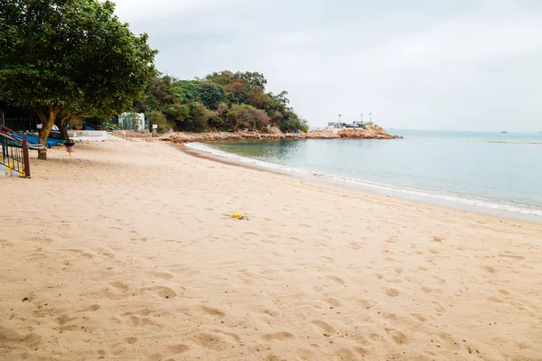 Lo So Shing praia na ilha Lamma vila marítima em Hong Kong — Fotografia de Stock