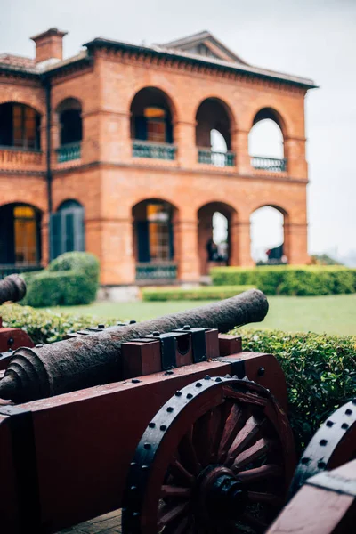 Cannon in Tamsui Fort Santo Domingo, New Taipei City, Taiwan — Stock Photo, Image