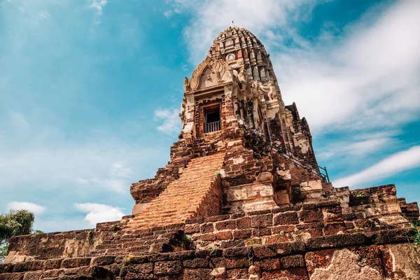 Wat ratchaburana, antike Ruinen in Ayutthaya, Thailand — Stockfoto