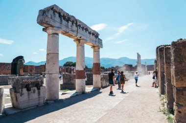 İtalya Pompei'nin kalıntıları