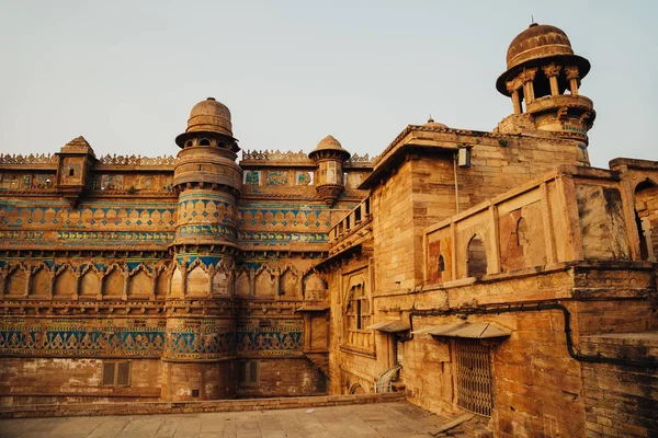 Forte di Gwalior, architettura antica in India — Foto Stock