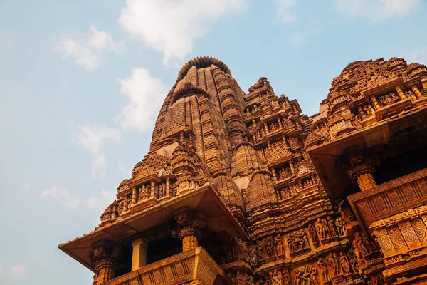 Grupo Ocidental de Templos em Khajuraho, Índia — Fotografia de Stock