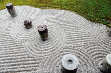 Tofukuji Tapınağı, Kyoto, Japonya için bahçe sahne