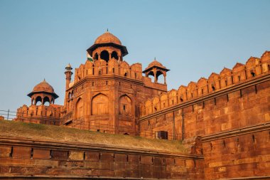 Red Fort antik kalıntılar Delhi, Hindistan
