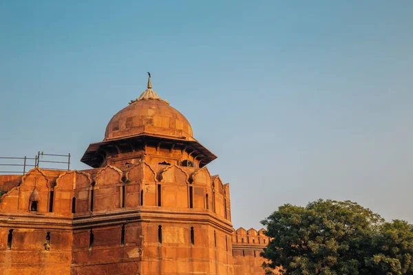 Ruínas antigas de Red Fort em Delhi, Índia — Fotografia de Stock