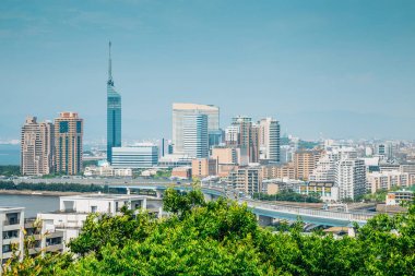 Japon modern binalar, kentsel peyzaj: Fukuoka, Japan