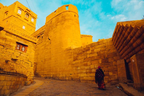 Fuerte Jaisalmer, arquitectura histórica en la India — Foto de Stock
