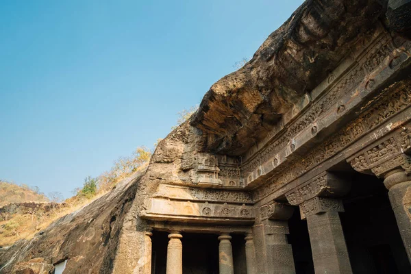 Grotte di Ajanta Patrimonio dell'Umanità UNESCO in India — Foto Stock