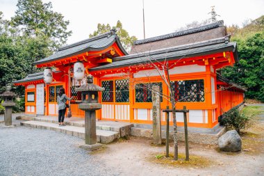 Ujigami tapınak bahar günü, Kyoto, Japonya
