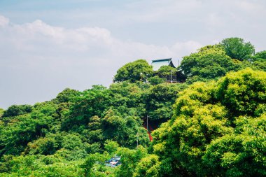 Atago tapınak üst kısmındaki dağ: Fukuoka, Japan