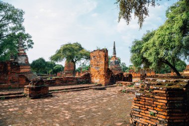 Wat Phra Si Sanphet, Ayutthaya, Tayland antik kalıntılar