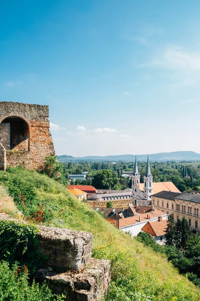 Vista panorâmica da cidade de Esztergom na Hungria — Fotografia de Stock