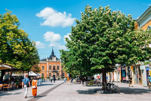 Novi Sad, Serbia - July 17, 2019：Zmaj Jovina street, shopping and restaurant street — 图库照片