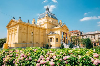 Hırvatistan 'ın Zagreb kentinde yaz aylarında sanat pavyonu
