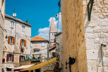 Hırvatistan 'ın Trogir kentindeki tarihi Trogir kasabası