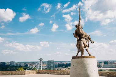 Bratislava şehir manzarası Bratislava, Slovakya kalesinden