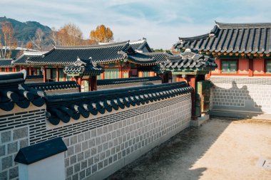Seoul, Kore sonbahar Gyeongbokgung Sarayı