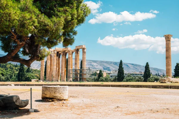 Ναός του Ολυμπίου Διός στην Αθήνα, Ελλάδα — Φωτογραφία Αρχείου