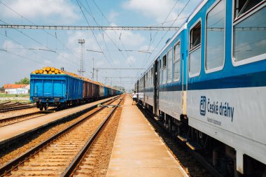 Podivin, Çek Cumhuriyeti - 20 Haziran 2019: Podivin tren istasyonu