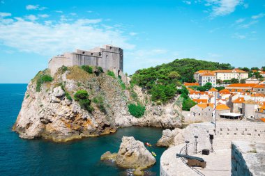 Hırvatistan 'ın Dubrovnik kentindeki Lovrijenac St. Lawrence Kalesi