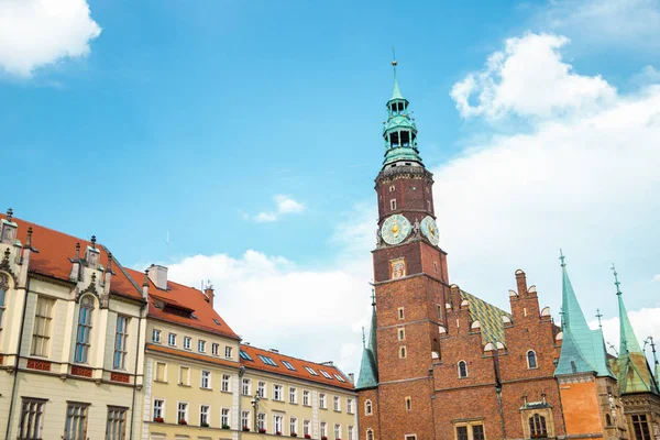 Market square Old Town Hall in Wroclaw, Poland — Stock Photo, Image