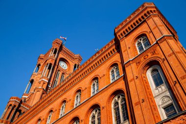 Rotes Rathaus Red City Hall, Berlin, Almanya