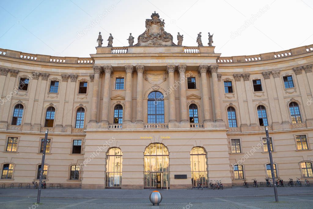 Humboldt University library Faculty of Law at Bebelplatz in Berlin, Germany