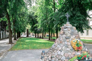 Vilnius, Litvanya - 10 Ağustos 2019: Kgb Müzesi, Soykırım Kurbanları Müzesi