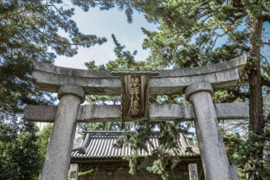 Kagawa, Japan - April 18, 2019 : Kanonji Kotohiki Hachimangu Shrine