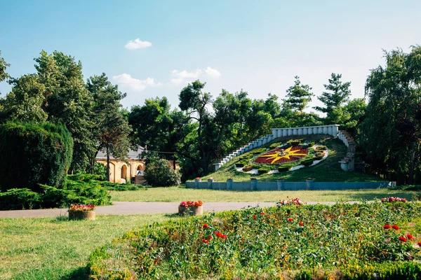 Parcul Civic Park Ceasul Floral Timisoara Rumania — Foto de Stock