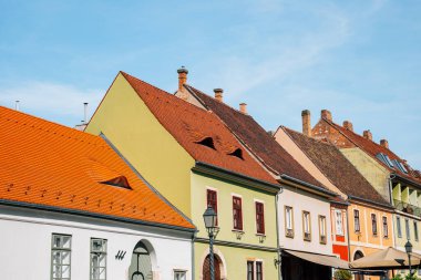 Budapeşte, Macaristan 'daki ortaçağ eski evleri