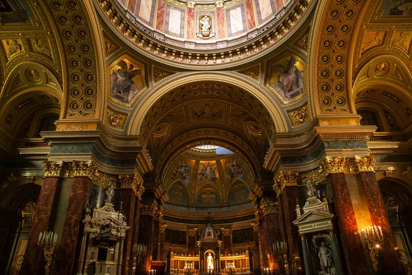 Budapest Hongrie Juin 2019 Intérieur Basilique Saint Étienne Szent Istvan — Photo