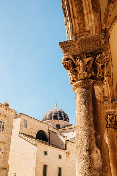 Hırvatistan Dubrovnik Kentindeki Ortaçağ Blaise Kilisesi Rektörlük Sarayı — Stok fotoğraf