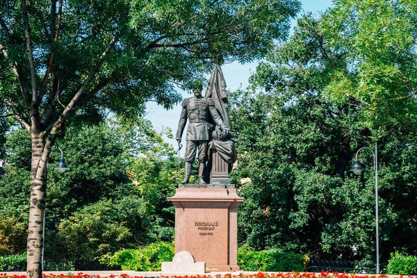 Belgrado Serbia Julio 2019 Monumento Emperador Nicolás Park Aleksandrov — Foto de Stock