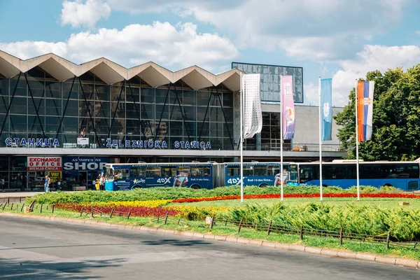 Novi Sad, Sırbistan - 16 Temmuz 2019: Novi Sad Tren İstasyonu