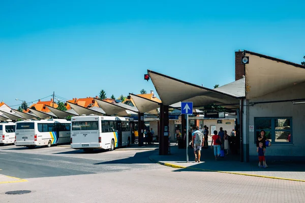 Veszprem Hongrie Juin 2019 Veszprem Bus Terminal — Photo