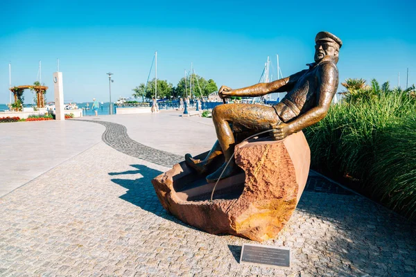 Balatonfured Hungary June 2019 Lake Balaton Park Statue — 스톡 사진