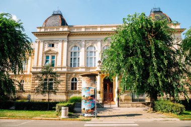Novi Sad, Sırbistan - 17 Temmuz 2019: Voyvodina Müzesi, sanat ve doğa tarihi müzesi