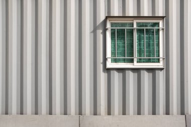 Gri konteyner evi. modern mimari