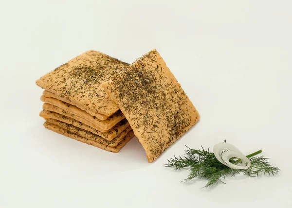 Sarımsak ile ev yapımı kraker
