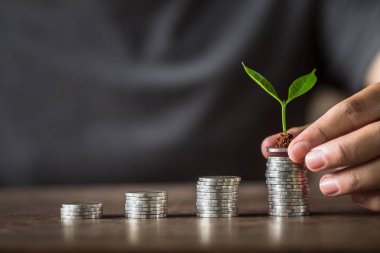 Gümüş sikke toplama ekleme para erkekler ellerini para toplama vardır