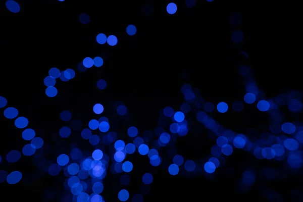 Bleu bokeh abstrait lumière milieux — Photo