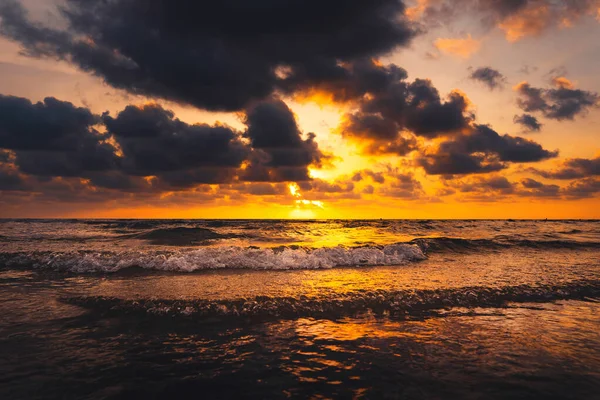 Meer Und Strand Abend Meerblick Und Abendstrand — Stockfoto