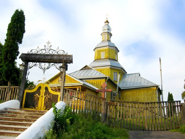 Novhorod-Sivers'kyi Ukrayna ahşap Nickols'ka kilisede — Stok fotoğraf
