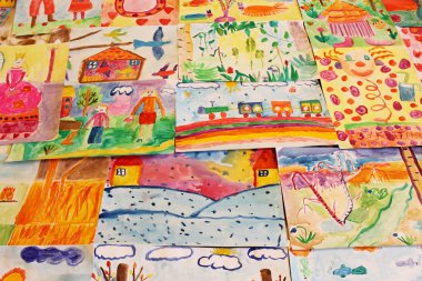 parlak çocuk çizimleri