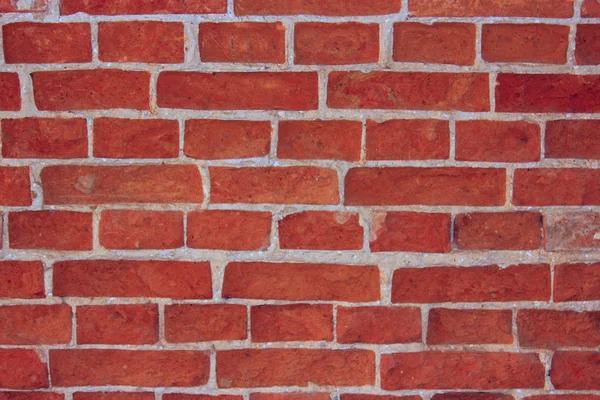 Wand aus roten Ziegeln — Stockfoto