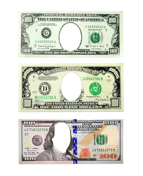 yüz dolar ve bin doları notlar yerine izole başkanları delik