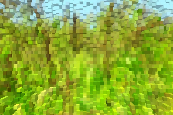 Patrón verde abstracto como una explosión — Foto de Stock